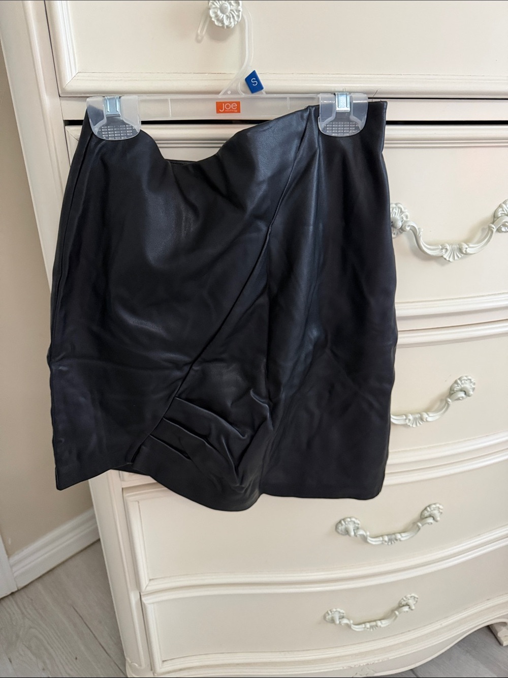 Dynamite Black Faux Leather Mini Skirt